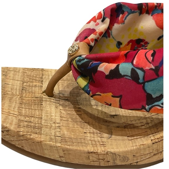 🔥SALE🔥ALEX MARIE BENATA MULTI FLORAL WEDGE SANDALS SZ 9.5 - Picture 7 of 10